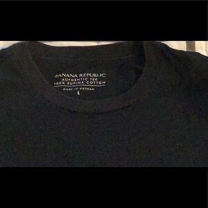 Banana Republic Men's Dark long sleeve cotton crew